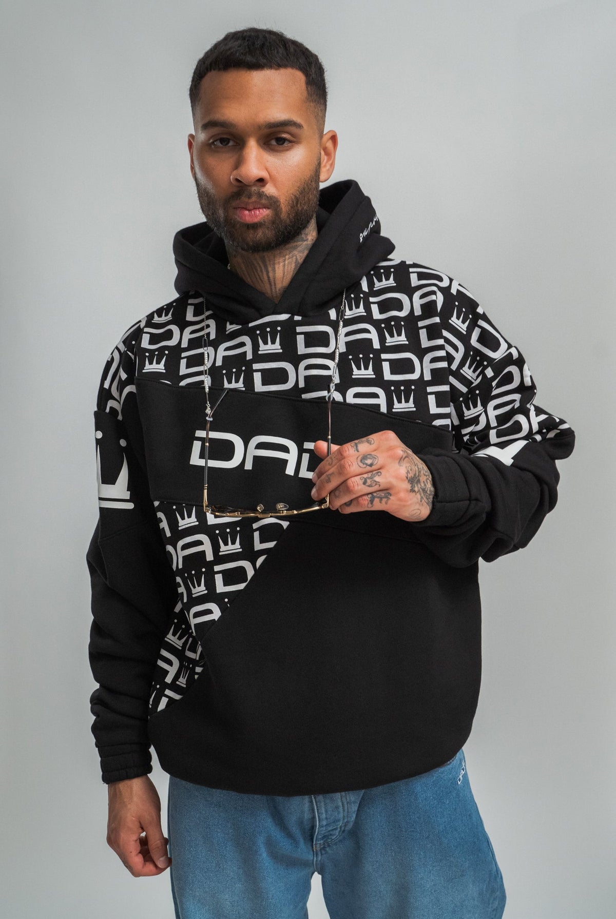 Dada Supreme Gaga Logo Hoodie Black