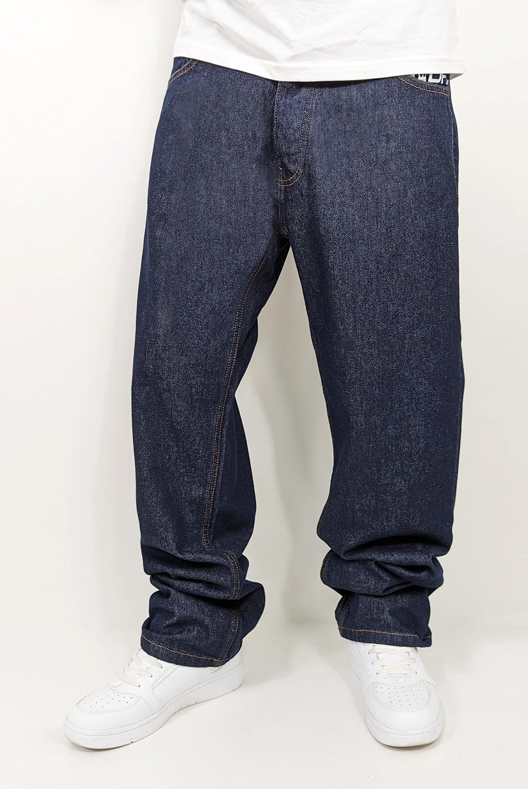 Loose Fit Jeans Raw Blue
