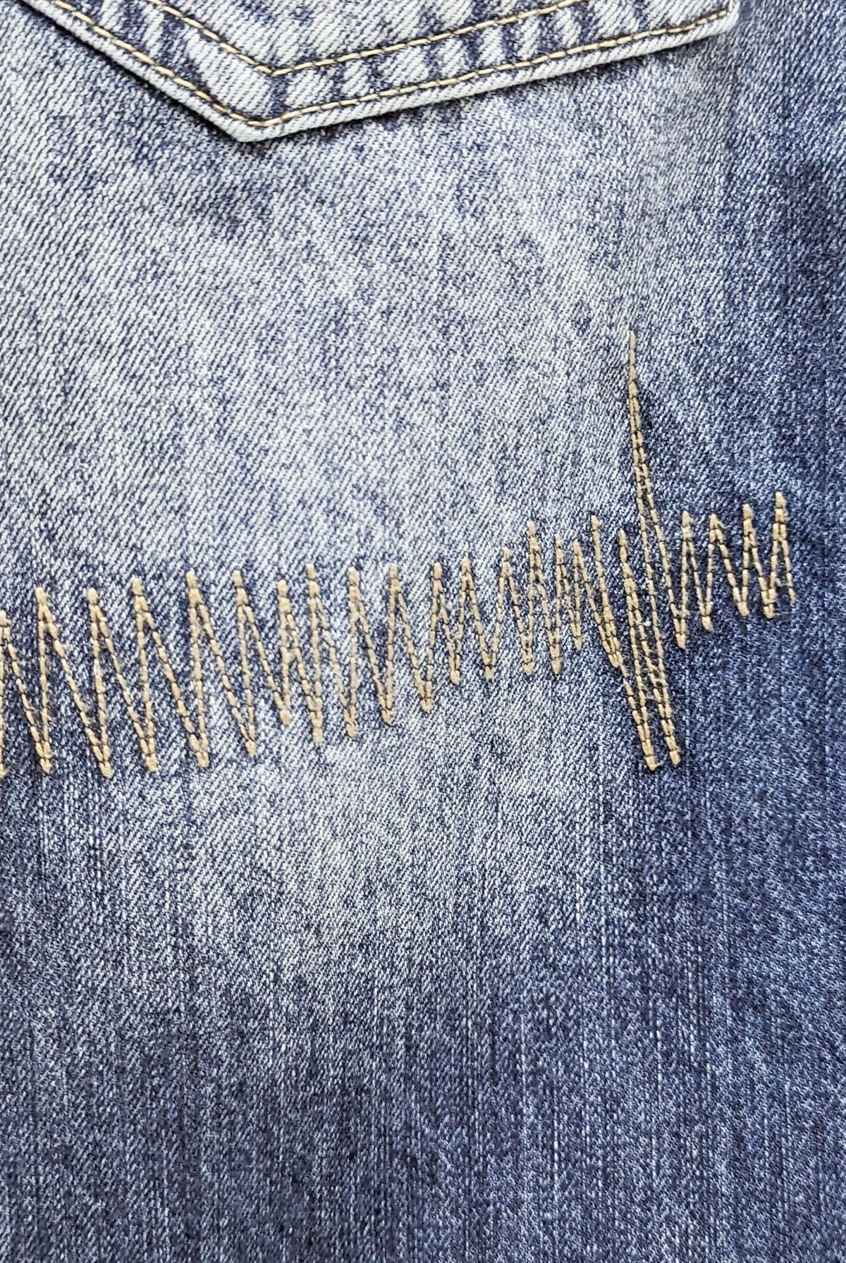 Dada Supreme Goth Letters Baggy Jeans Blue - Soulsideshop