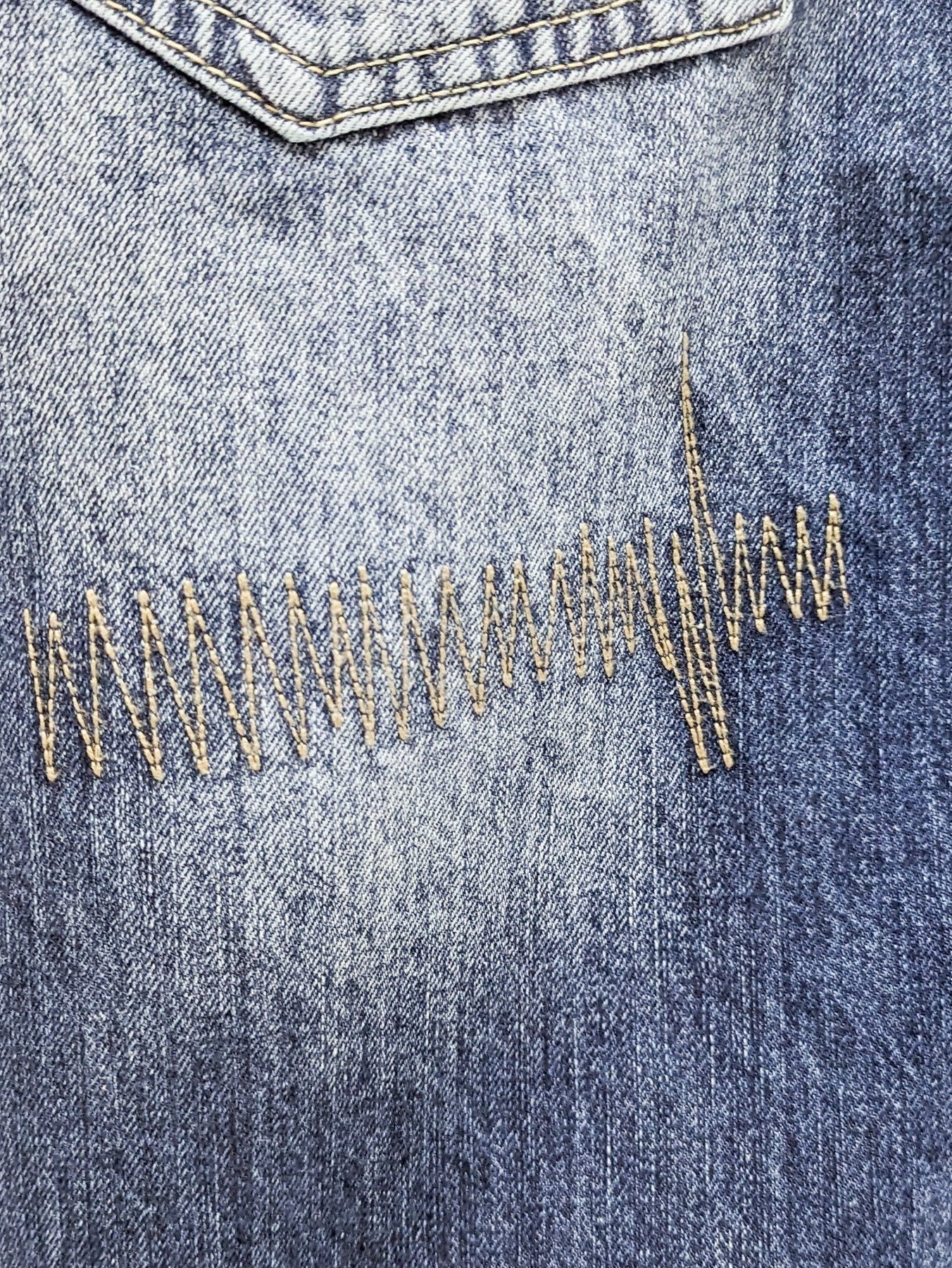 Dada Supreme Goth Letters Baggy Jeans Blue - Soulsideshop