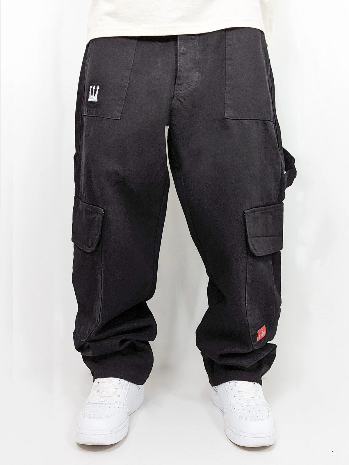 DADA Supreme Worker Cargo Baggy 2.0 Jeans Black