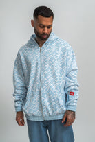 Dada Supreme All Over Zip Hoodie Baby Blue