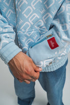 Dada Supreme All Over Zip Hoodie Baby Blue