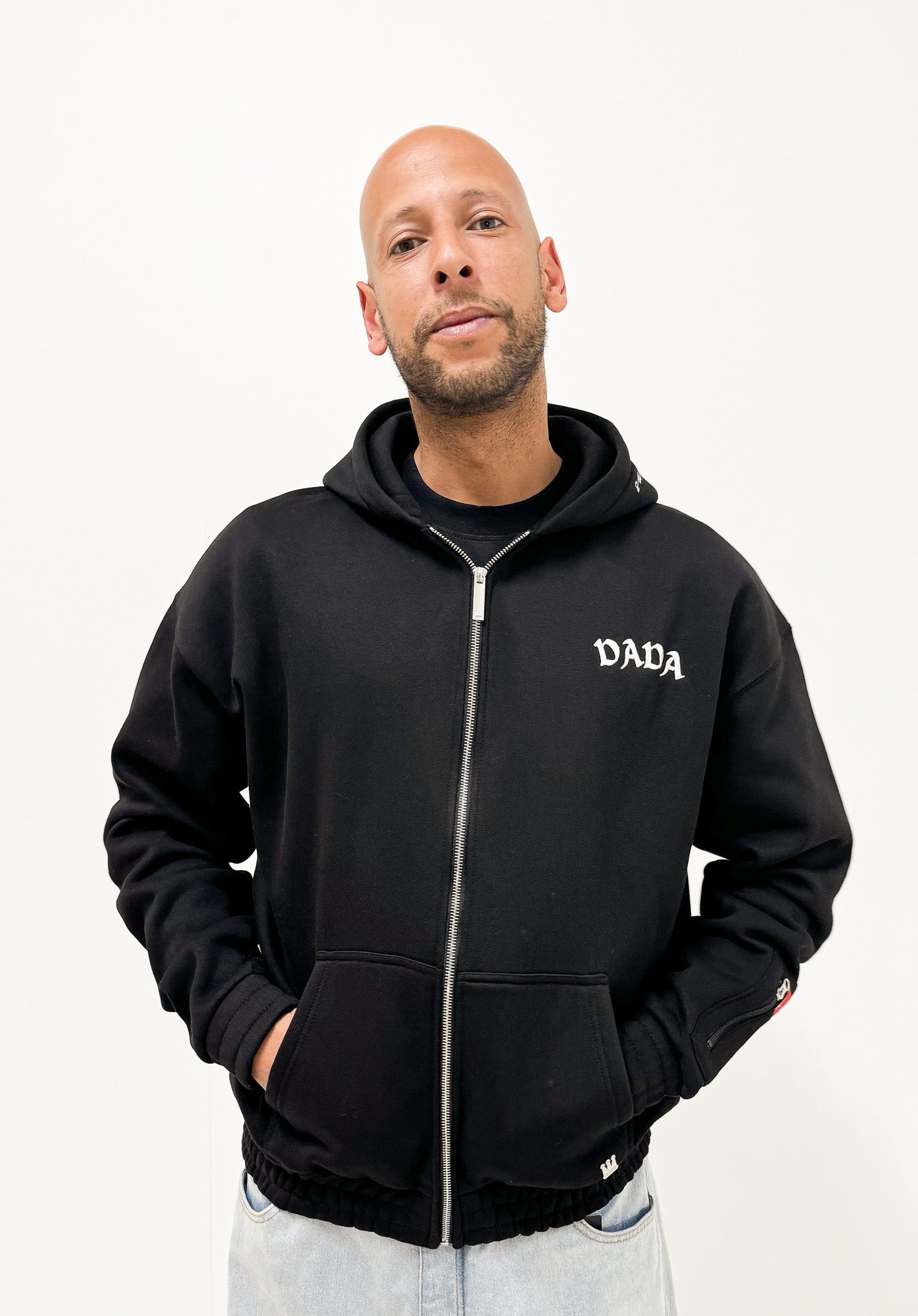 Dada Supreme Embo Logo Zip Hoody Black