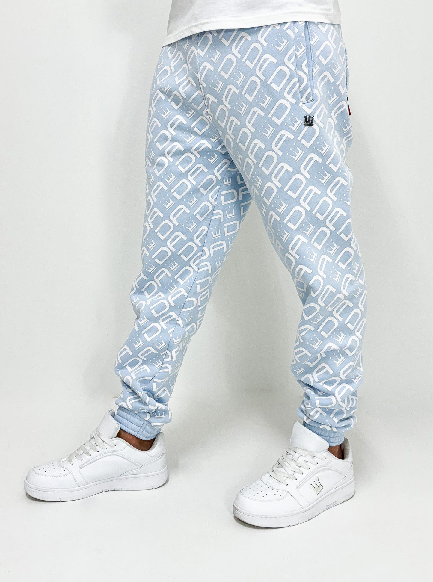 Dada Supreme All Over Sweatpants Baby Blue