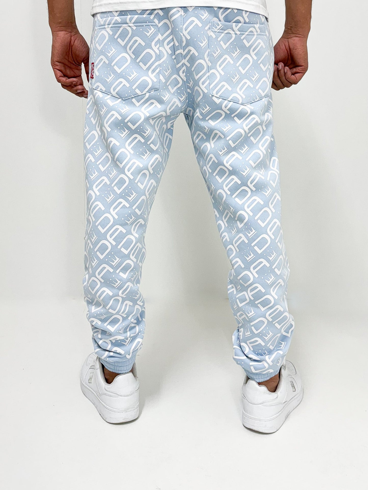 Dada Supreme All Over Sweatpants Baby Blue