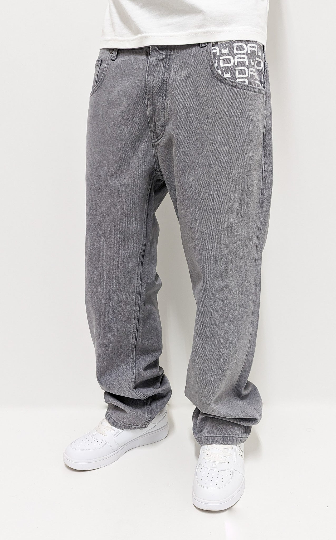 DADA Supreme Minimalist Loose Fit Jeans Grey