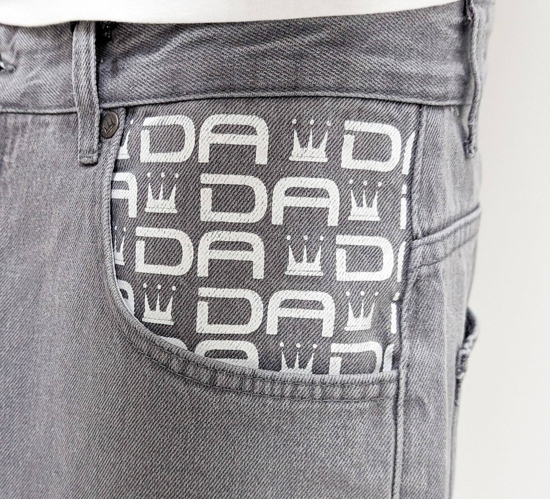 DADA Supreme Minimalist Loose Fit Jeans Grey