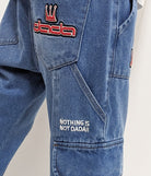 DADA Supreme Worker Slim Cargo Jeans Light Blue