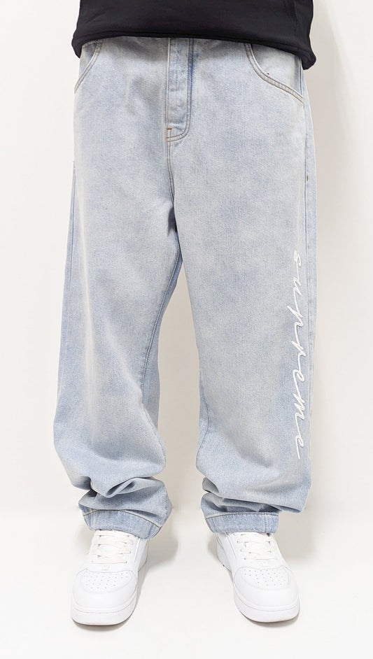 DADA Supreme Supreme Baggy Fit Jeans Light Blue